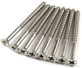 img 1 attached to Premium Stainless Steel Wood Screws - Inch Size for Superior Strength and Durability