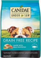 🐶 under the sun premium canidae dog food: grain free, single animal protein recipe for all life stages, with fruits and vegetables logo