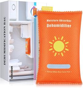 img 4 attached to 🔥 Gocheer Reusable Moisture Absorber: Powerful Hangable Dehumidifier Bag for Effective Closet Damp & Humidity Removal - Ideal Desiccant for Safes, Car, RV, Kitchen, Bathroom | 400g