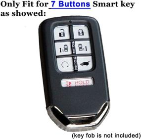 img 3 attached to 🔑 2-Pack Coolbestda Smart Key Fob Cover for 2020 2019 2018 Honda Odyssey Elite EX - Keyless Entry Remote Case Protector