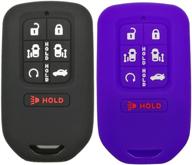 🔑 2-pack coolbestda smart key fob cover for 2020 2019 2018 honda odyssey elite ex - keyless entry remote case protector logo