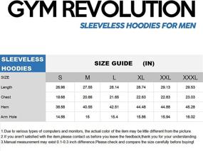 img 2 attached to Muscle Printed Workout Tank Tops for Men - Gym Revolution Fitness Sleeveless Hoodie