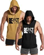 muscle printed workout tank tops for men - gym revolution fitness sleeveless hoodie logo