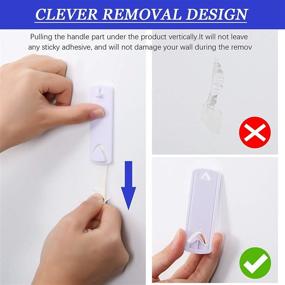 img 2 attached to No Damage Picture Hangers: Easy-to-Use Kit with 20 Pieces for Traceless Picture Hanging - Ideal for Bathroom, Kitchen, and More!