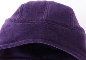 img 1 attached to 🧢 LLmoway Windproof Skull Cap with Ear Flaps - Soft Warm Fleece Beanie Hat for Winter