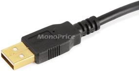 img 2 attached to 🔌 Monoprice 1.5ft USB 2.0 A Male to A Male 28/24AWG Cable (Gold Plated) - Black for Enhanced Data Transfer with Hard Drive Enclosures, Printers, Modems, Cameras and More!