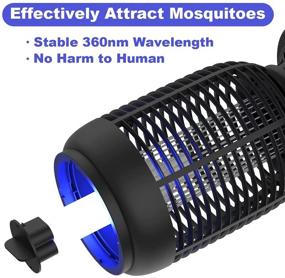 img 3 attached to 🪰 Bug Zapper Electric Mosquito Killer - Outdoor and Indoor Insect Fly Traps UV Insect Catcher Insect Killer Gnats Pest Attractant Trap - For Home Patio Backyard (Round)