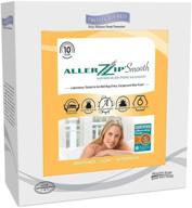 🛏️ протектор для матраса размера queen size protect-a-bed allerzip с гладким чехлом, подходит для матрасов высотой от 7 до 12 дюймов логотип