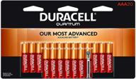 duracell quantum aaa alkaline batteries - 20 count, long lasting & versatile all-purpose triple a battery for home and business use logo