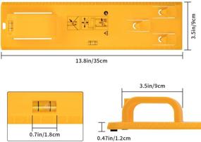 img 2 attached to 🖼️ Портативный набор для подвешивания картины с уровнем - многофункциональный крюк и инструмент для измерения уровня пузырька для зеркал, часов, обоев и крепежных элементов для подвески.