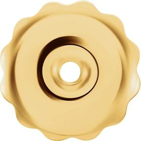 img 2 attached to Premium 14K Gold Threaded Earring Backs - Easy-to-Use Screw on Screw off Design in White, Yellow, or Rose Gold