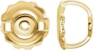 премиум-застежки для сережек из 14-каратного золота с резьбой - удобный винтовой дизайн в белом, желтом или розовом золотом логотип