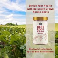 🌿 nordic red beet root powder supplements – non-gmo, organically grown – energy boosting beets powder – great-tasting beetroot powder – supports healthy blood flow, 11.6 oz logo