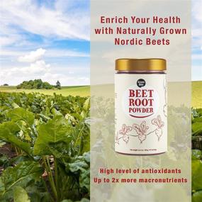 img 4 attached to 🌿 Nordic Red Beet Root Powder Supplements – Non-GMO, Organically Grown – Energy Boosting Beets Powder – Great-Tasting Beetroot Powder – Supports Healthy Blood Flow, 11.6 oz