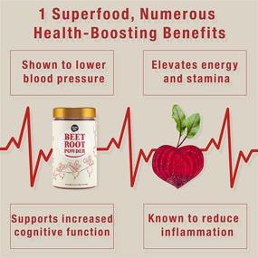 img 3 attached to 🌿 Nordic Red Beet Root Powder Supplements – Non-GMO, Organically Grown – Energy Boosting Beets Powder – Great-Tasting Beetroot Powder – Supports Healthy Blood Flow, 11.6 oz