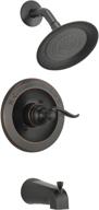 🛁 enhance your bathroom with the delta faucet windemere tub and shower trim kit in oil rubbed bronze - includes single-spray shower head, bt14496-ob (valve sold separately) logo