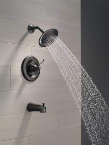 img 2 attached to 🛁 Enhance Your Bathroom with the Delta Faucet Windemere Tub and Shower Trim Kit in Oil Rubbed Bronze - Includes Single-Spray Shower Head, BT14496-OB (Valve Sold Separately)