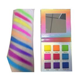 img 2 attached to Rainbow Matte Eyeshadow Palette - YMH BEAUTE 9 Color Bright Eye Makeup Palette, Highly Pigmented, Long Lasting, Waterproof, Cruelty-Free