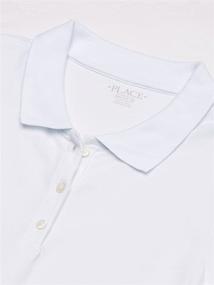 img 3 attached to 👧 The Children's Place Girls' Long Sleeve Pique Polo: Comfortable and Stylish Polo for Girls"