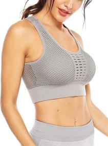 img 3 attached to 🧘 SEASUM Women's Longline Seamless Yoga Crop Top Medium-Low Support Sport Bra for Workout