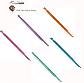img 2 attached to 5Pcs Purple Thang Sewing Tools - Enhance Sewing Craft Projects with Thread Rubber Band Tools by Windman