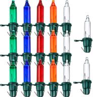 🎄 rgb multicolor replacement bulbs, mini wire christmas lights set for xmas decorations, 2.5 volt (200 pieces) логотип