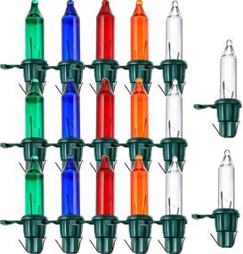 img 4 attached to 🎄 RGB Multicolor Replacement Bulbs, Mini Wire Christmas Lights Set for Xmas Decorations, 2.5 Volt (200 Pieces)