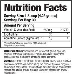 img 3 attached to 🌈 Purbolics Pump: Enhanced Nitric Oxide Boost, Amplified Power & Strength Formula, 1g Agmapure, 3g L-Citrulline, Stimulant-Free NO Stimulator, 30 Servings (Rainbow Candy)