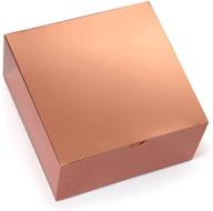 🎁 premium elephant gifts: 10-pack of rose gold paper gift boxes- perfect for weddings, holidays, birthdays & more! logo