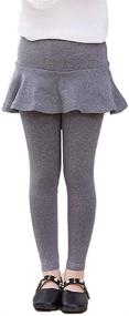 img 4 attached to Toddler Winter Leggings for Girls' Clothing: Birbyrrly 150, Size 9-10Y