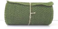 🌿 olive green burlap ribbon roll – 5.5" x 15' | rustic, versatile decorative trim logo