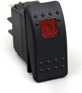 🔴 daystar universal rocker switch with red light: 20 amp, single pole, ku80014 - made in america - find the best deals! logo