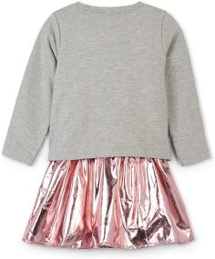 img 1 attached to ❤️ Hatley Metallic Hearts: Stylish Dresses for Toddler Little Girls' Clothing