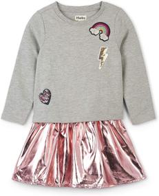 img 2 attached to ❤️ Hatley Metallic Hearts: Stylish Dresses for Toddler Little Girls' Clothing
