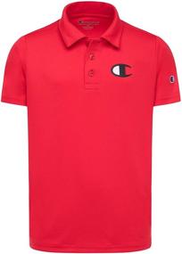 img 4 attached to Boys' Champion Heritage Short Sleeve Polo Activewear Shirt - Kids Clothing