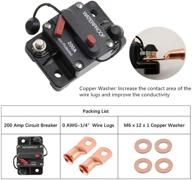 stetion 200 amp circuit breaker trolling with manual reset car marine trolling motors boat atv manual power protect for audio system fuse 12v-48vdc waterproof (200amp) … logo