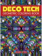 deco tech geometric coloring book logo