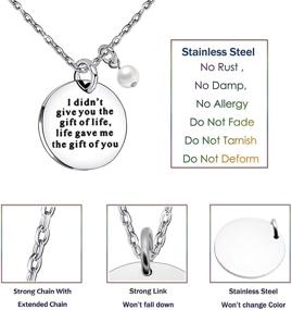 img 3 attached to Lauhonmin Stepdaughter Stepson Necklace Stepmom