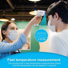 img 2 attached to Portable Non-Contact Thermometer - Digital Forehead Thermometer with 🌡️ LCD Display for Room, Offices, Shops, School - Rapid Measurement