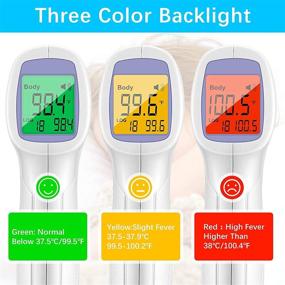 img 3 attached to Portable Non-Contact Thermometer - Digital Forehead Thermometer with 🌡️ LCD Display for Room, Offices, Shops, School - Rapid Measurement
