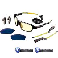 gunnar gaming glasses - blocks 65% blue light - lightning bolt 360 esl edition, amber tint - enhancing seo logo