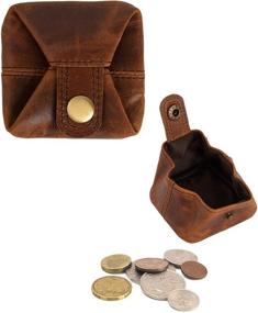 img 4 attached to Practical Leather Change Holder Pocket Wallet for Easy Organization