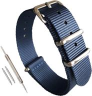 👌 premium nylon one piece replacement watch strap: durable and stylish accessory logo