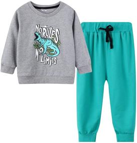 img 3 attached to HILEELANG Boys' Dinosaur Joggers Sweatpants - Athletic Clothing