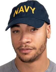 img 2 attached to Authentic Navy Hat: Premium Quality, 100% USA Made Baseball Cap for United States Military Naval Sailors