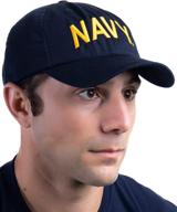 authentic navy hat: premium quality, 100% usa made baseball cap for united states military naval sailors logo