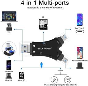 img 3 attached to 📱 Versatile 4-in-1 SD Card Reader: Compatible with iPhone/iPad/Android/Mac/Camera – Black