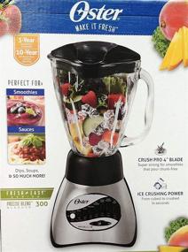 img 1 attached to 🔪 Blend with Ease: Oster 6812-001 Core 16-Speed Blender with Glass Jar, Black