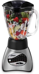 img 2 attached to 🔪 Blend with Ease: Oster 6812-001 Core 16-Speed Blender with Glass Jar, Black