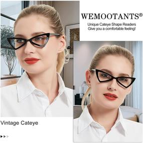 img 2 attached to WEMOOTANTS Women's Lightweight Cat Eye Reading Glasses - Cute Readers in Various Strengths (1.0, 1.25, 1.5, 1.75, 2.0, 2.25, 2.5, 2.75, 3.0, 3.5, 4.0)